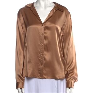 L'AGENCE size L silk button up top